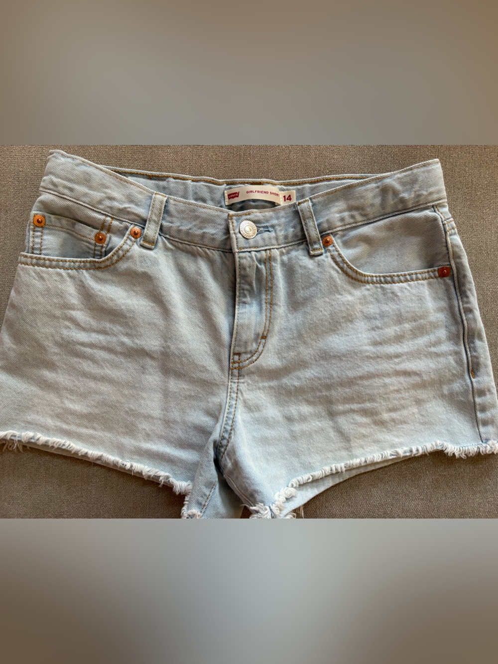 Light Wash Denim Shorts - Women